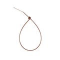 South Main Hardware 11-in   75-lb, Dark Brown, 100 Standard Nylon Tie 220171